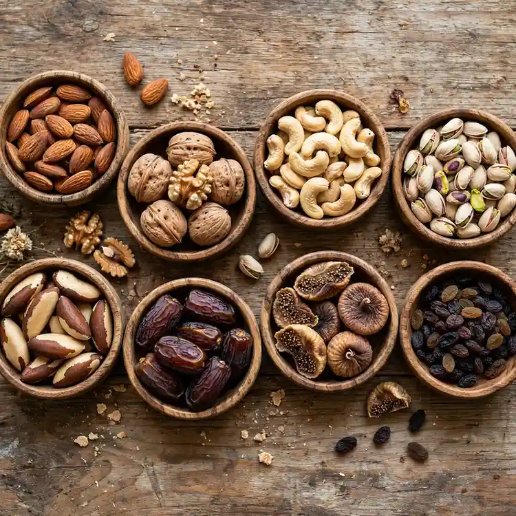 dry-fruits-nuts-for-male-fertility-almond-walnut-cashew-pistachio